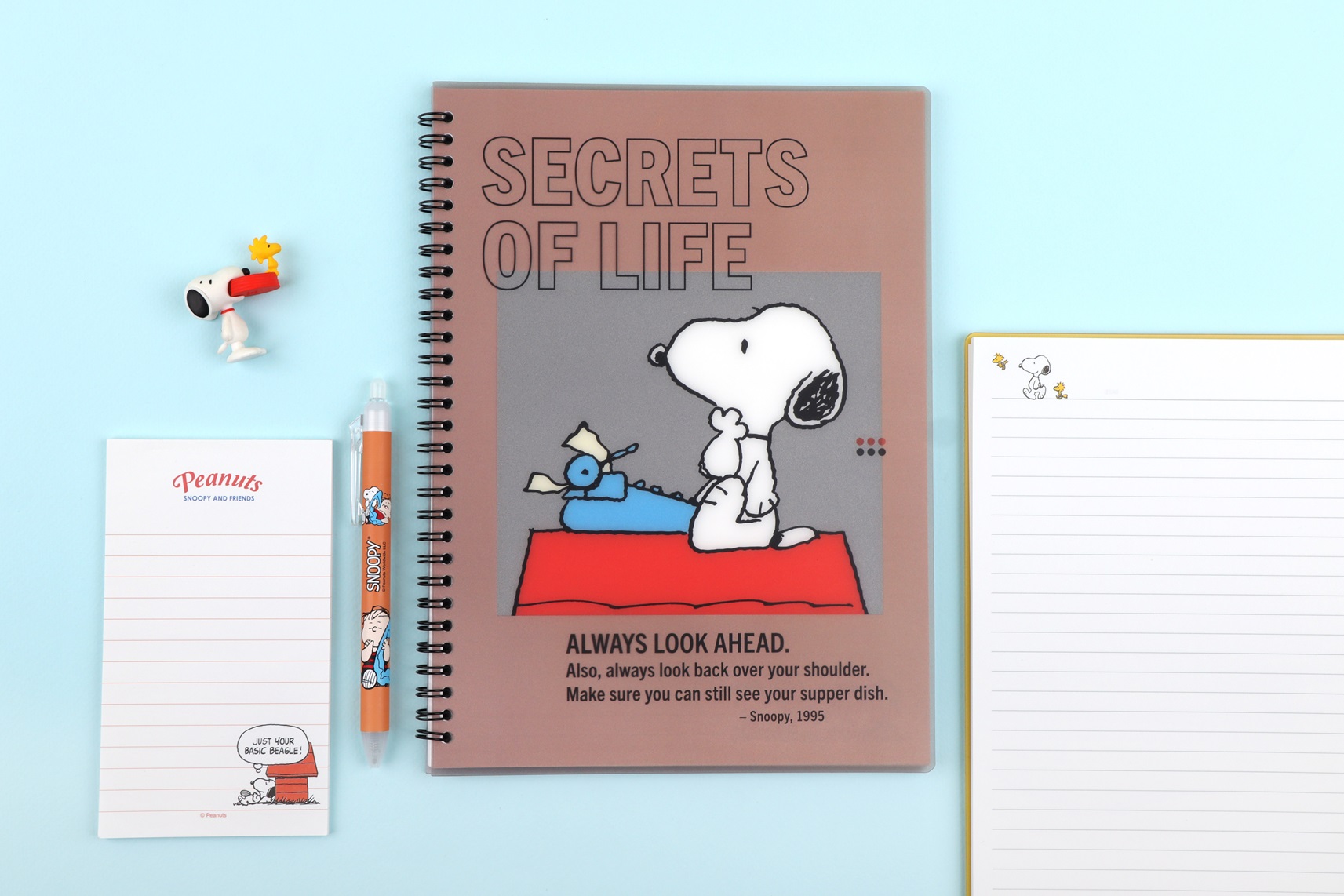 Peanuts B5 PP Hardcover Notebook 120 Pages – Brown - Gallery Image