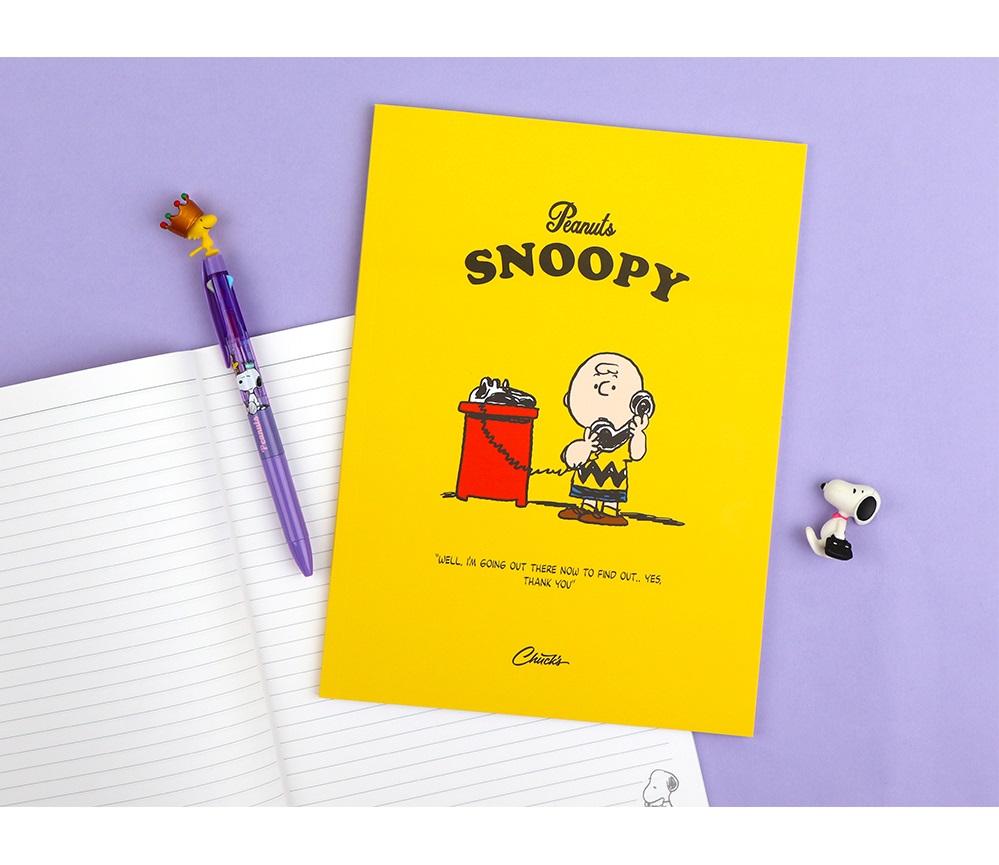 Peanuts Line Notebook 80 pages – Yellow - Gallery Image